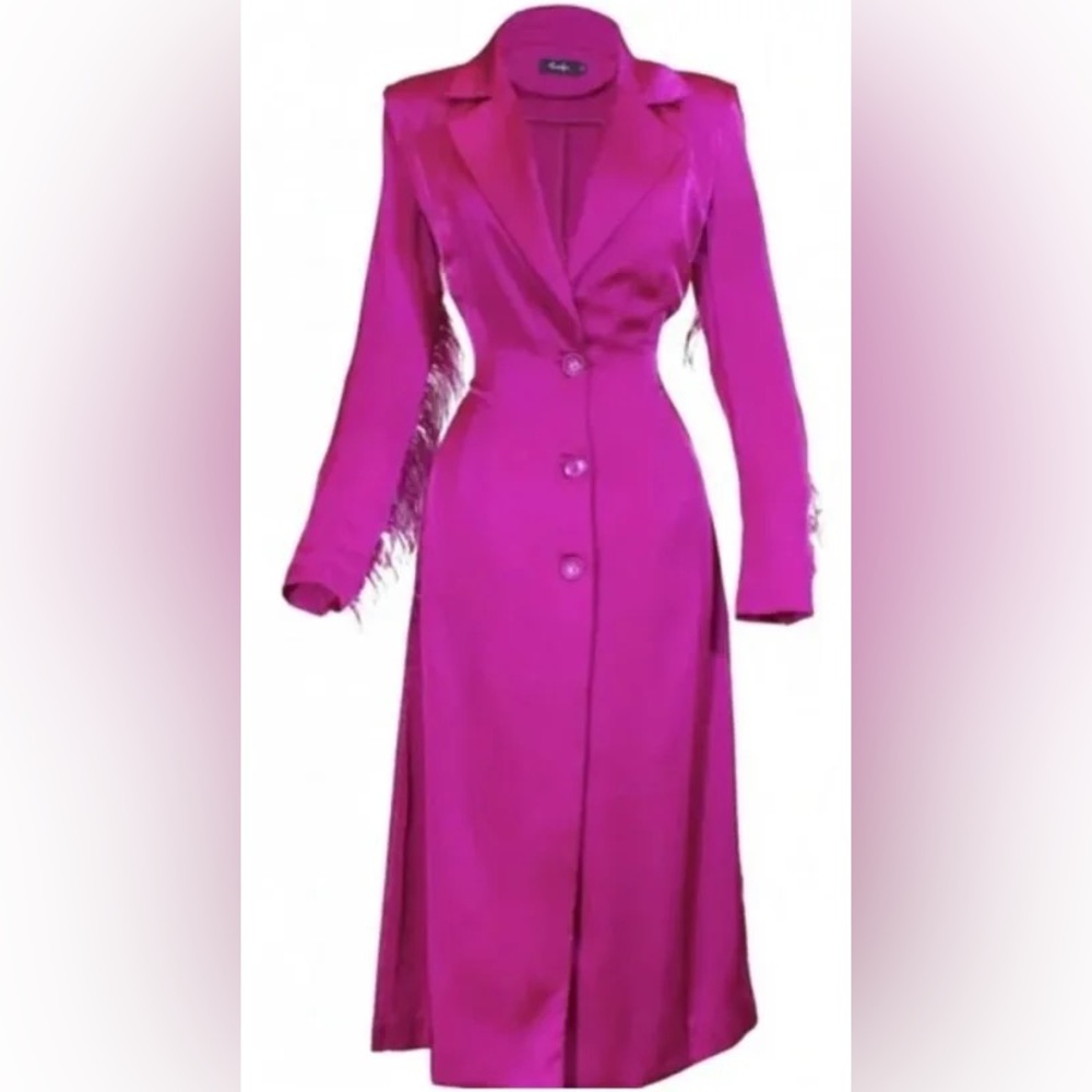 Hanifa Fuchsia Duster Jacket - Picture 6 of 6